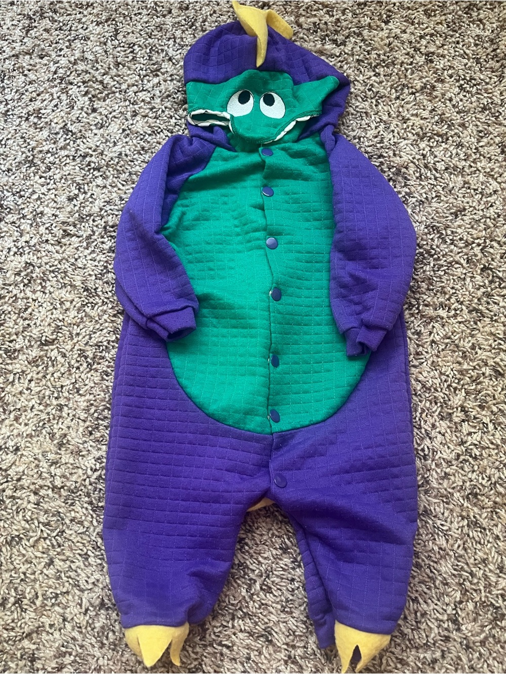 Vintage Honors Baby Dragon Costume - 90's Halloween